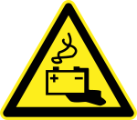 Battery Warning Sign